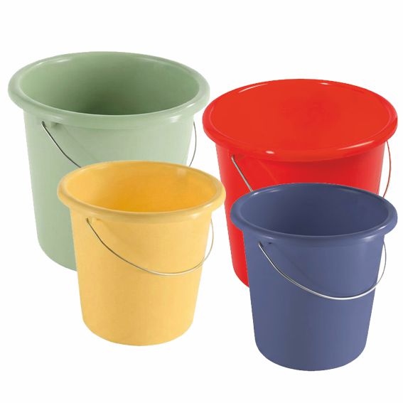 Haushaltseimer 2 Größen, 4 Farben
